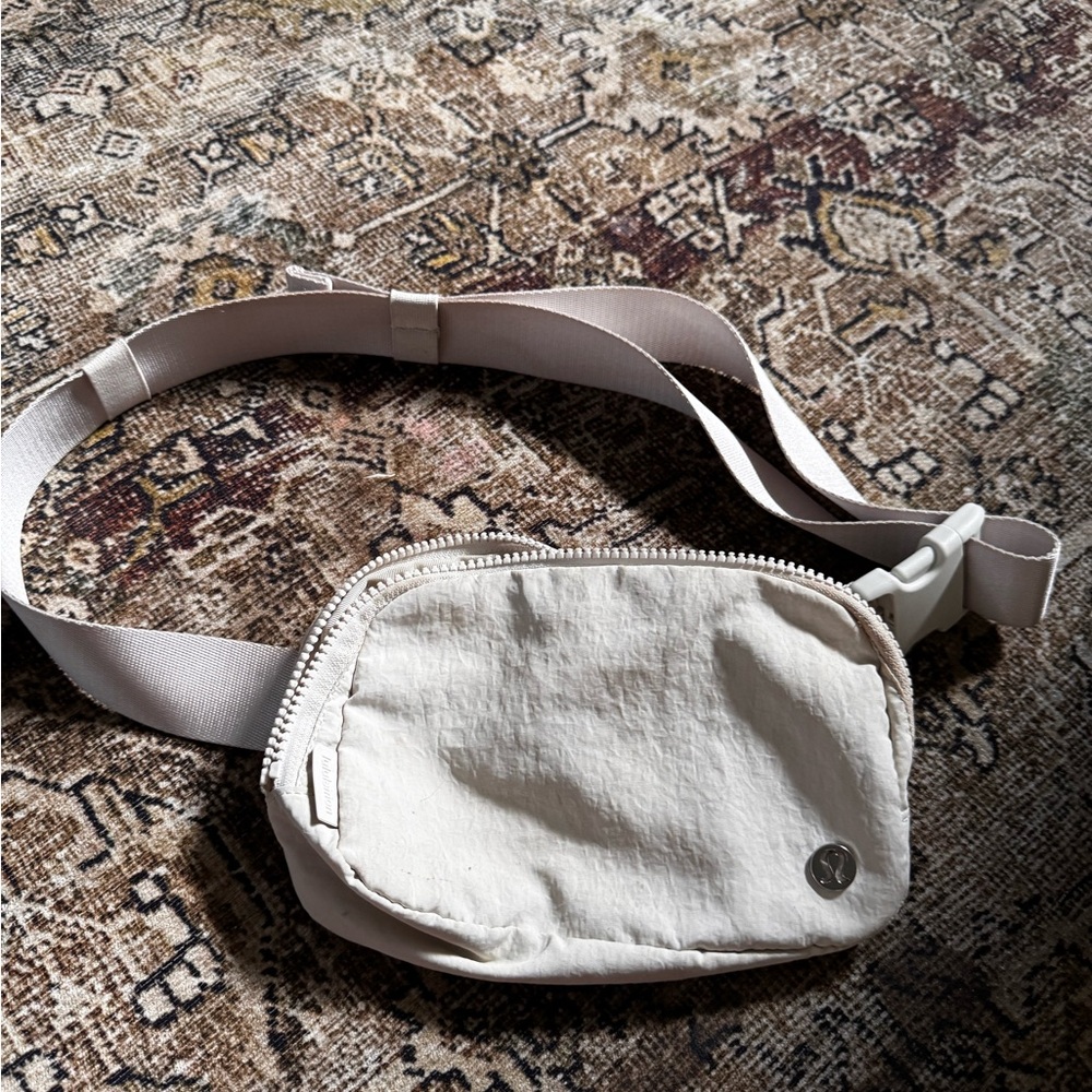 Lululemon Cream Belt Bag